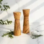 Olive Wood Salt & Pepper Grinder Set - Image 12