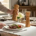 Olive Wood Salt & Pepper Grinder Set - Image 10