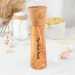 Olive Wood Salt & Pepper Grinder Set - Image 4