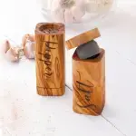 Olive Wood Salt & Pepper Shakers - Image 3