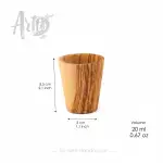 Olive Wood Shot Glass - Image 2
