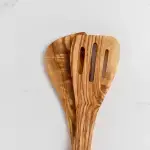 Olive Wood Slotted Spatula - Image 3