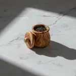 Olive Wood Spice Box with Lid - Image 10