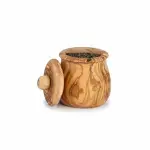 Olive Wood Spice Box with Lid - Image 6