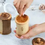 Olive Wood Spice Jar - Image 5