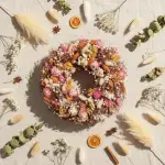 Pastel Lover Dried Flower Wreath - Image 8