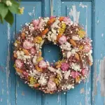 Pastel Lover Dried Flower Wreath - Image 6