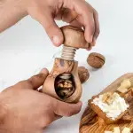 Handmade Olive Wood Nut Cracker - Image 2