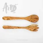 Handmade Olive Wood Salad Spoon