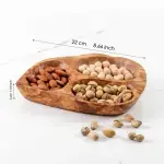 Olive Wood Divided Serving Dish - Image 2