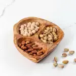 Olive Wood Divided Serving Dish