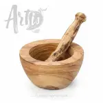 Olive Wood Mortar and Pestle