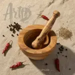 Olive Wood Mortar and Pestle - Image 12