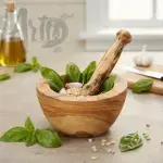 Olive Wood Mortar and Pestle - Image 10