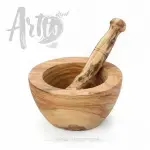 Olive Wood Mortar and Pestle - Image 8