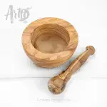 Olive Wood Mortar and Pestle - Image 6