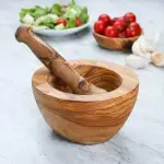 Olive Wood Mortar and Pestle - Image 5