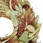 Valentine's Wreath with Dried Flowers - Rosewood - Image 7