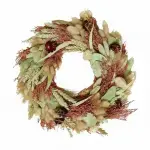 Valentine's Wreath with Dried Flowers - Rosewood - Image 4