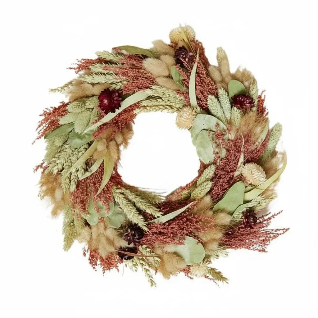 3634-356_20251104_160218_338485_1 Valentine's Wreath with Dried Flowers - Rosewood - Image 1