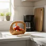 Wooden Fruit Basket with Handle - Image 7