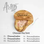 Wooden Salt Cellar with Pivoting Lid - Image 5