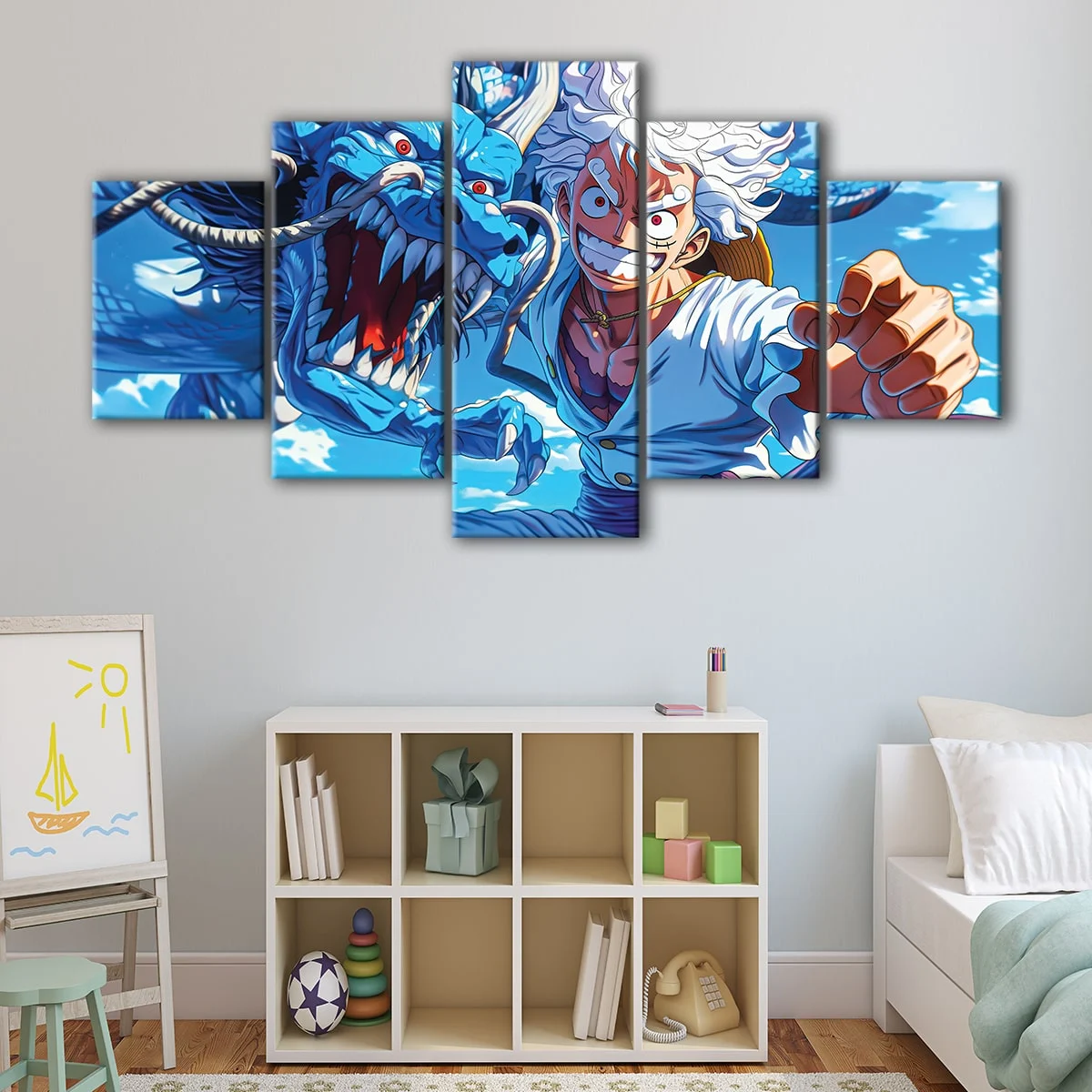 Luffy vs kaido One canvas art