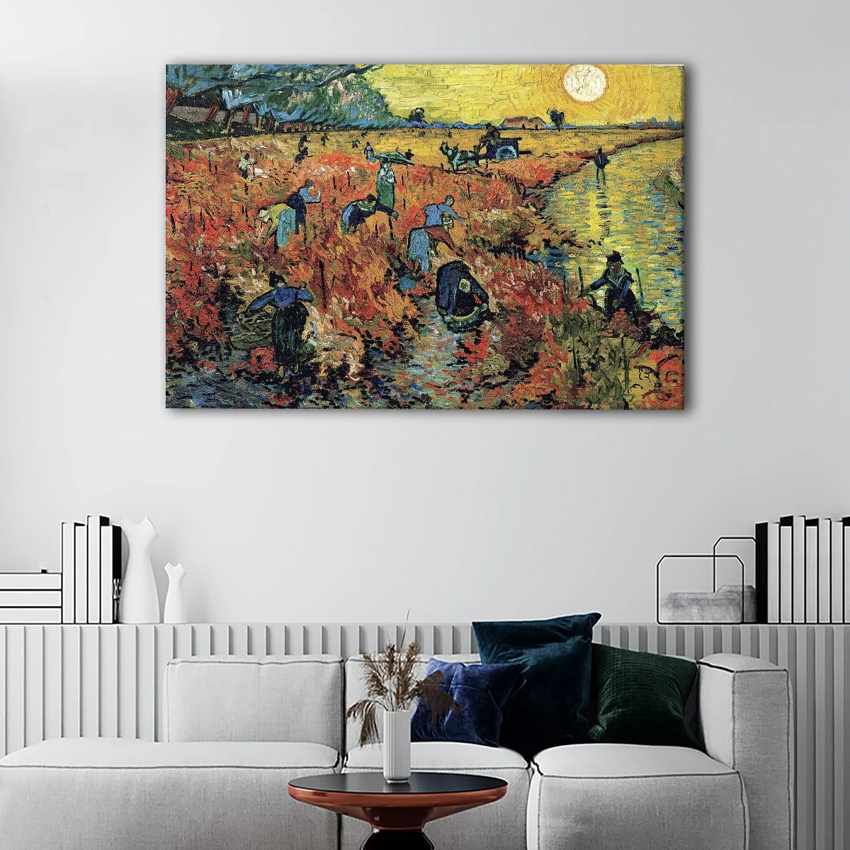 The Red Vineyard canvas art