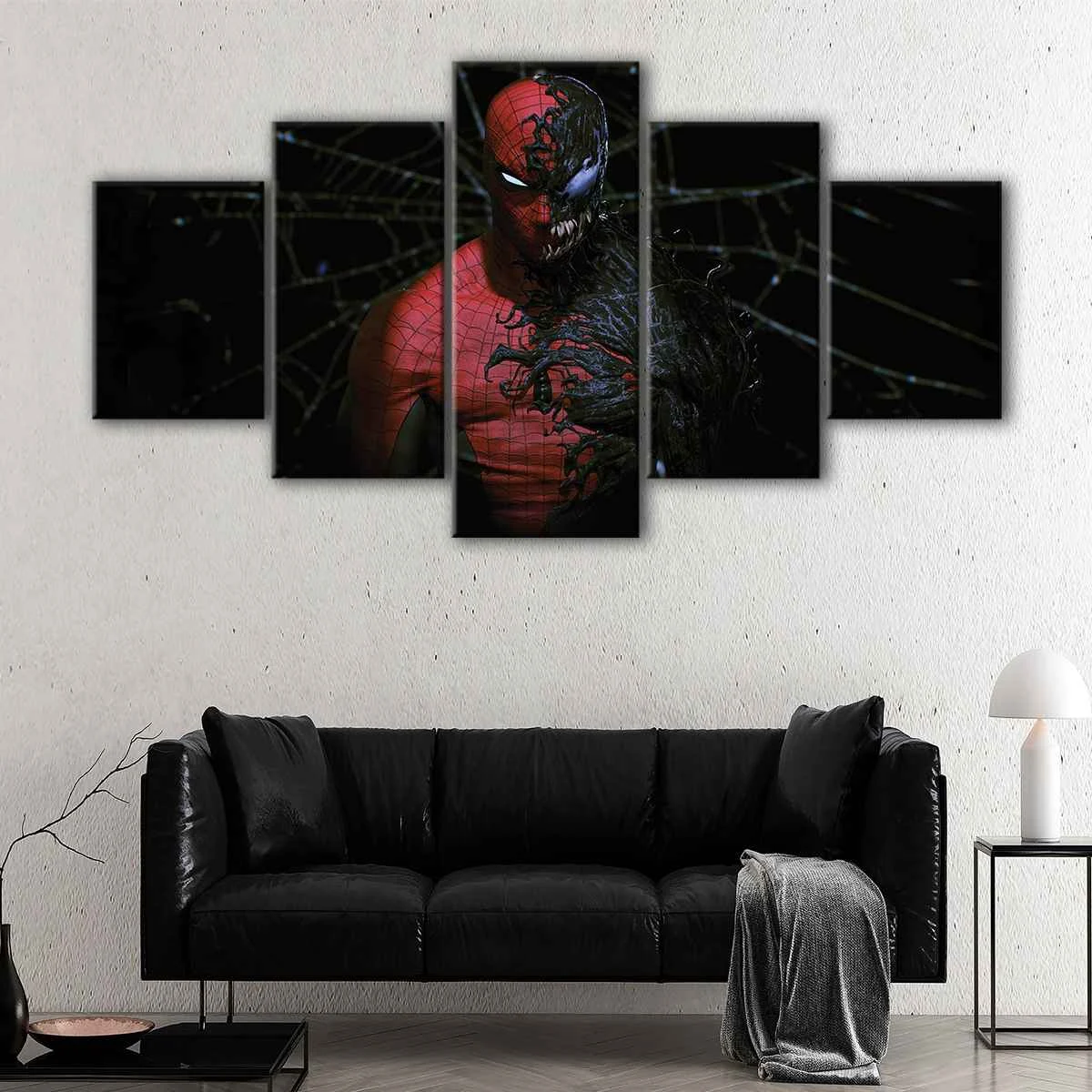 Spider Man vs Venom canvas art