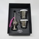 Copper and Porcelain Coffee Gift Set - Image 2